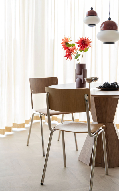 Lot de 4 Chaises Back to School Chrome