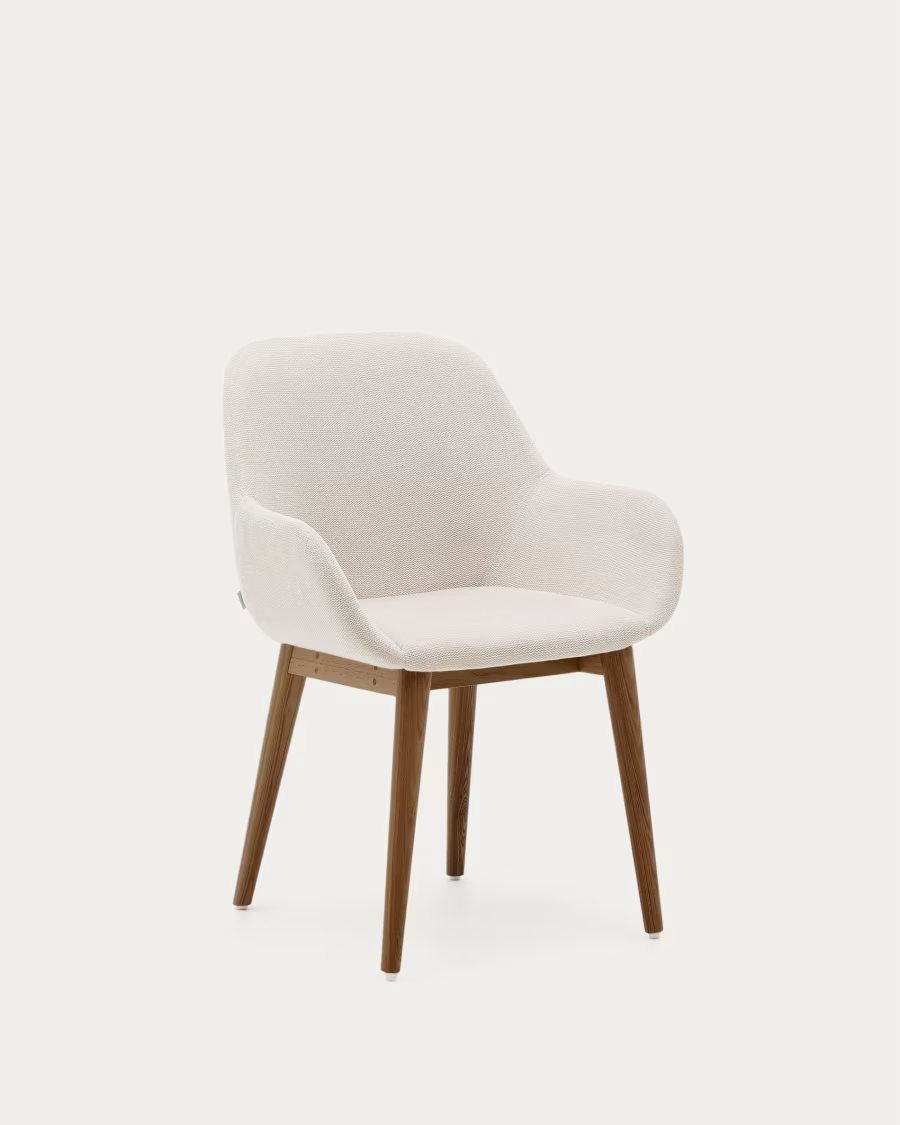 Set of 4 KONNA beige chairs